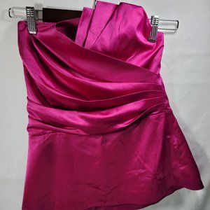 The Limited Women's Small Ruched/Pleated Fushia Bodice